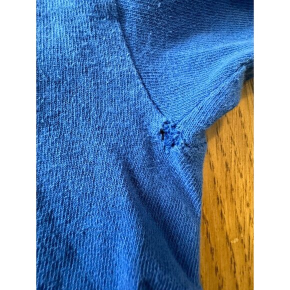 Ryne Sandberg Blue T SHIRT Jersey Chicago Cubs #23 Adult Measured Cooperstown - Picture 8 of 11